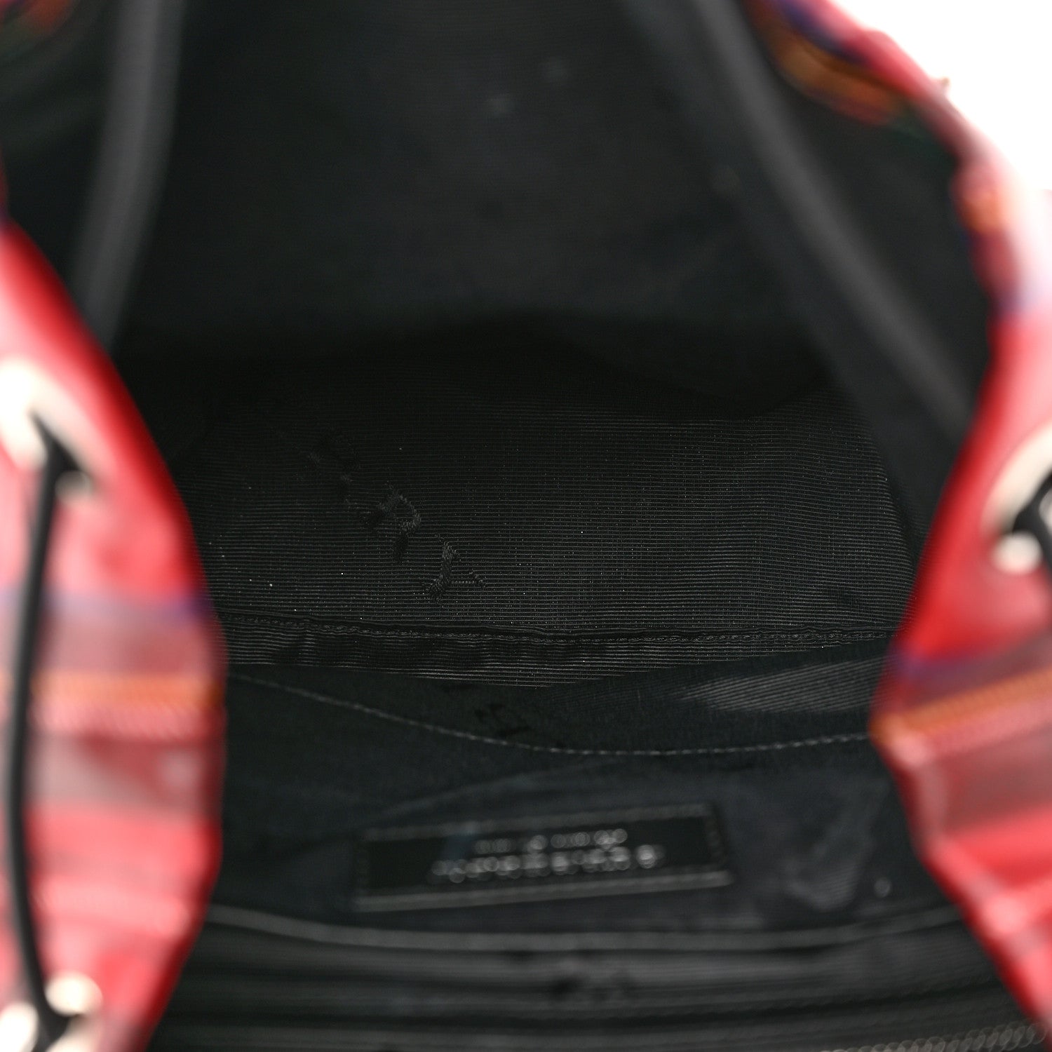 Burberry Laminated Tartan Patchwork Medium Rucksack Backpack Military Red 5 of 24