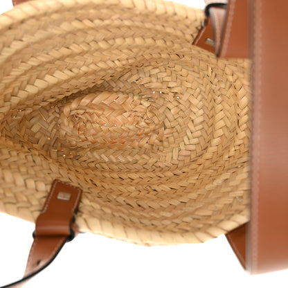 Loewe Raffia Small Basket Tote Bag Natural Tan 5 of 10