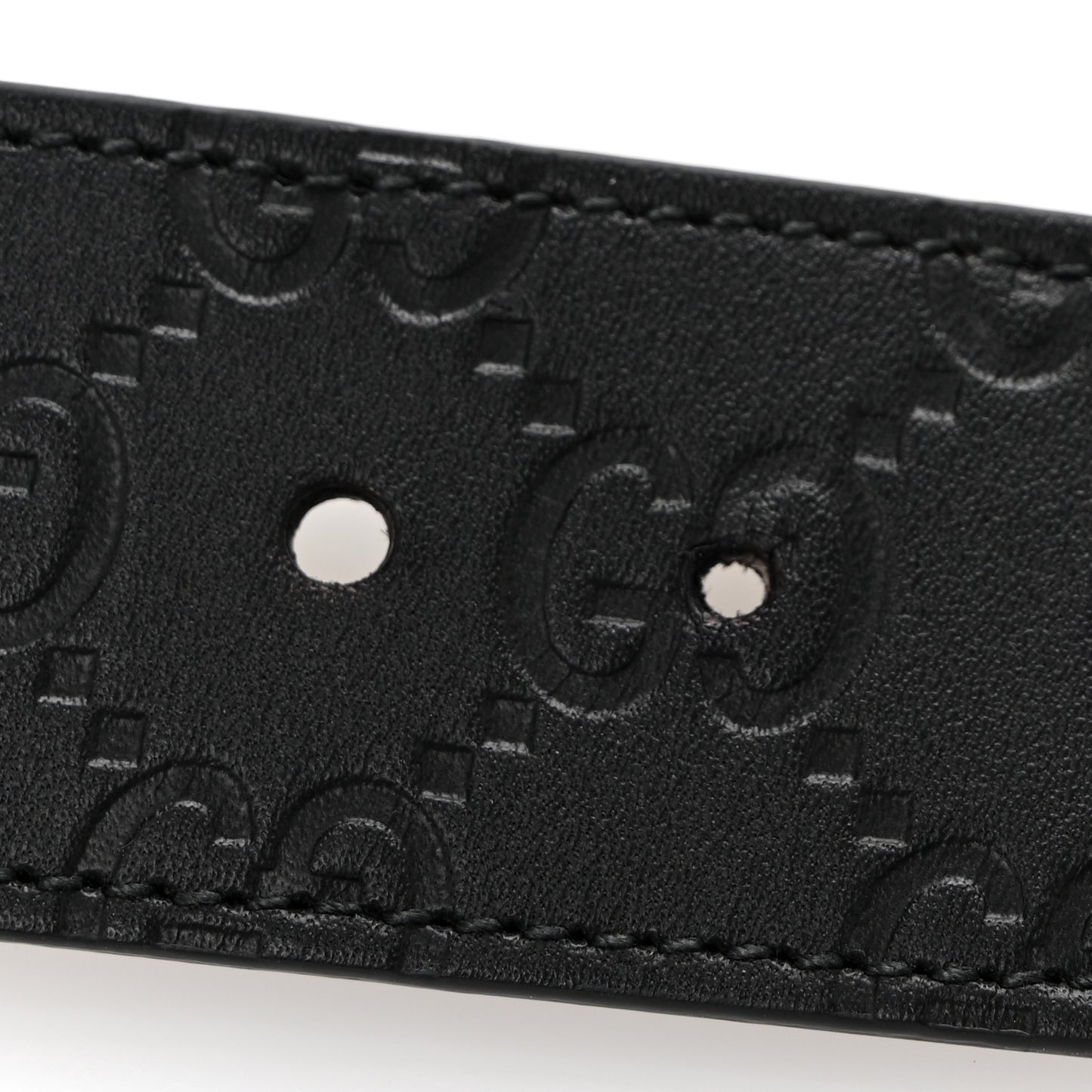 Guccissima Signature Interlocking G Reversible 37mm Belt 95 38 Black Cocoa
