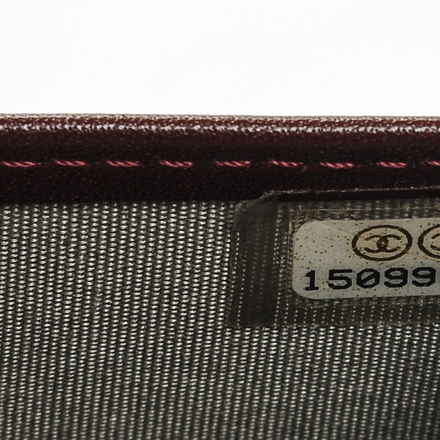 Chanel Caviar Timeless CC Yen Wallet Burgundy 9 of 11