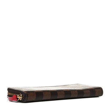 Louis Vuitton Damier Ebene Clemence Wallet Cherry 4 of 13