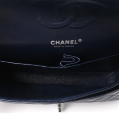 Chanel Lambskin Quilted Medium Double Flap Navy 5 of 10