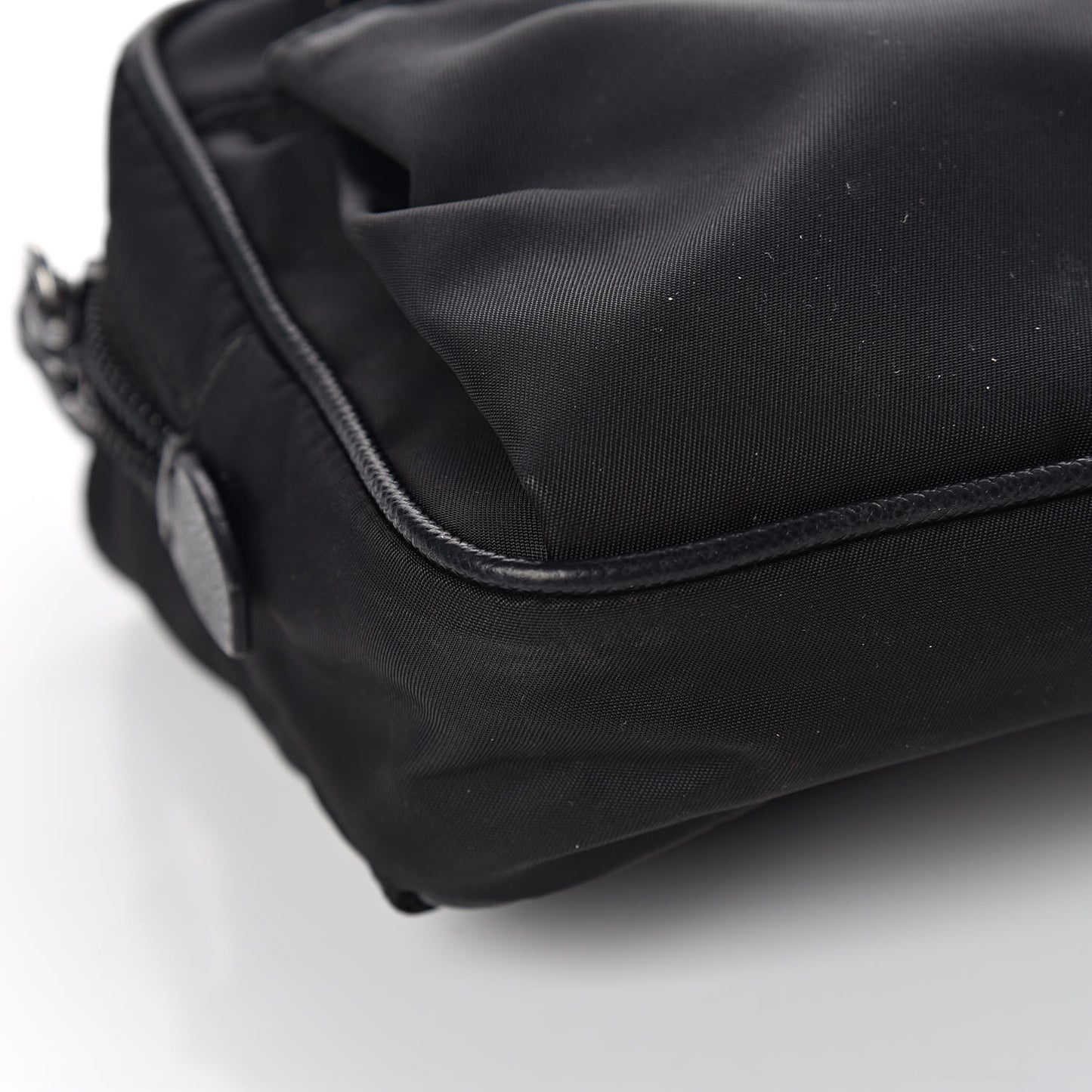 Tessuto Nylon Saffiano Belt Bag Black