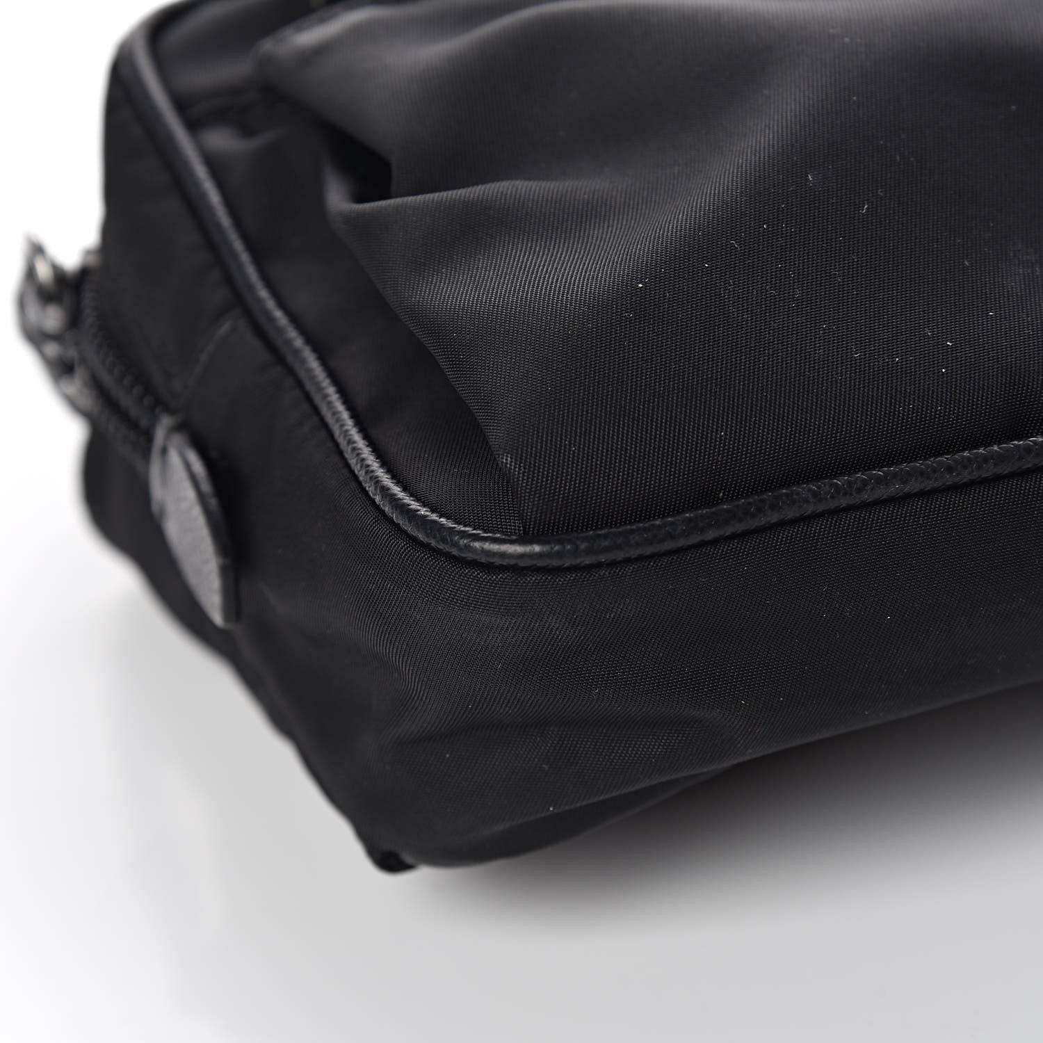 Prada Tessuto Nylon Saffiano Belt Bag Black 9 of 10