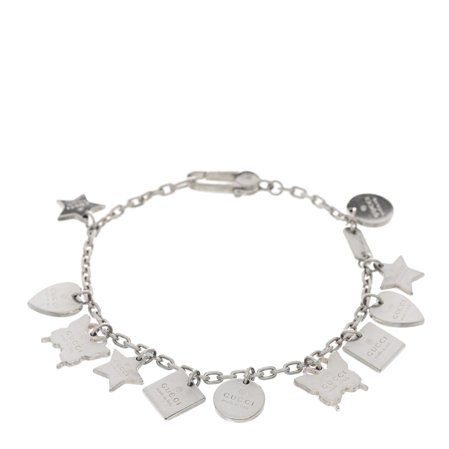 Sterling Silver Trademark Charm Bracelet