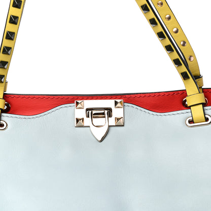 Valentino Garavani Vitello Colorblock Medium Rockstud Tote Multicolor 10 of 10