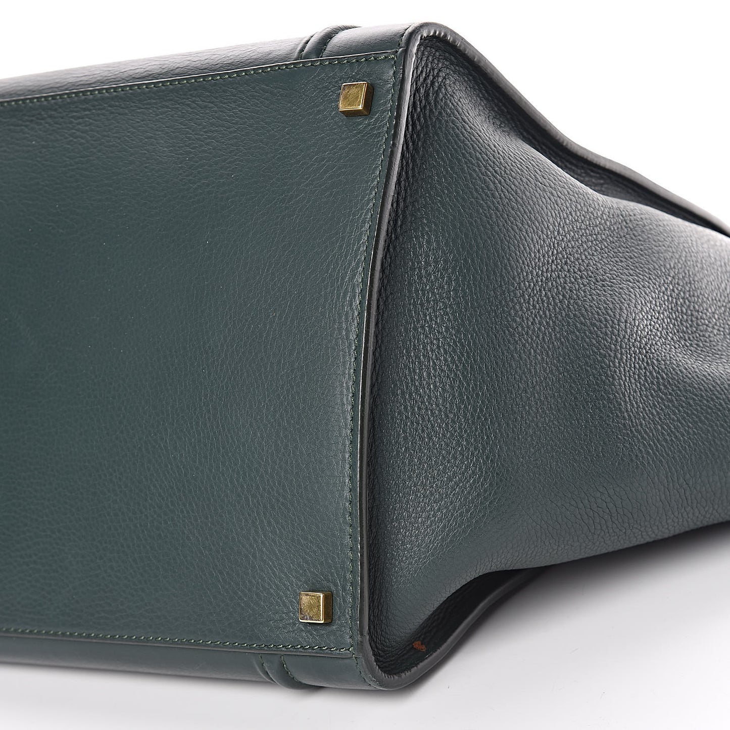 Supple Calfskin Medium Phantom Luggage Bottle Green