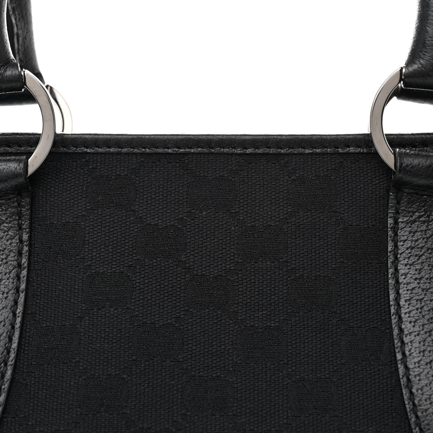 Gucci Monogram Shoulder Bag Black 8 of 10
