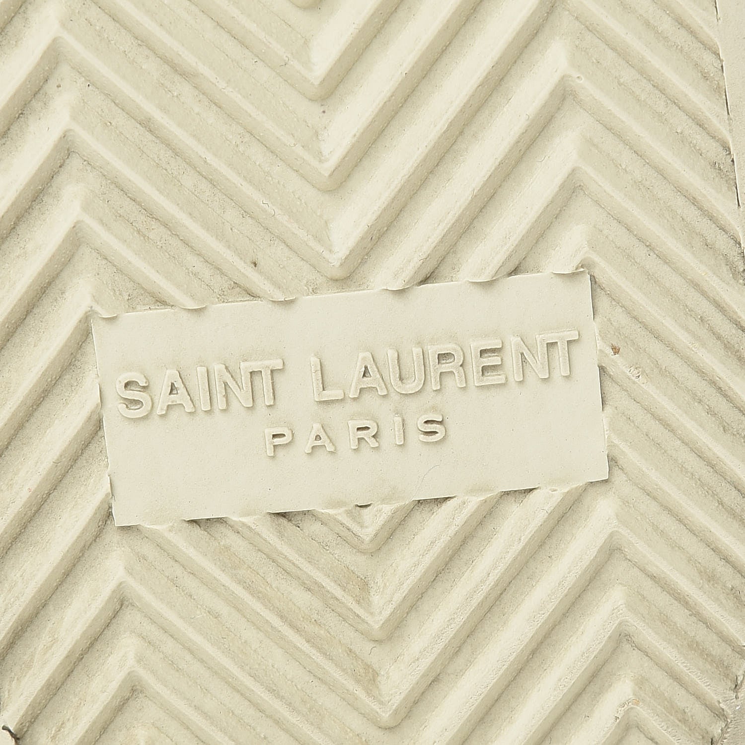 Saint Laurent Distressed Canvas Womens Classic Court High Top Sneakers 37.5 Milk Panna 8 of 12