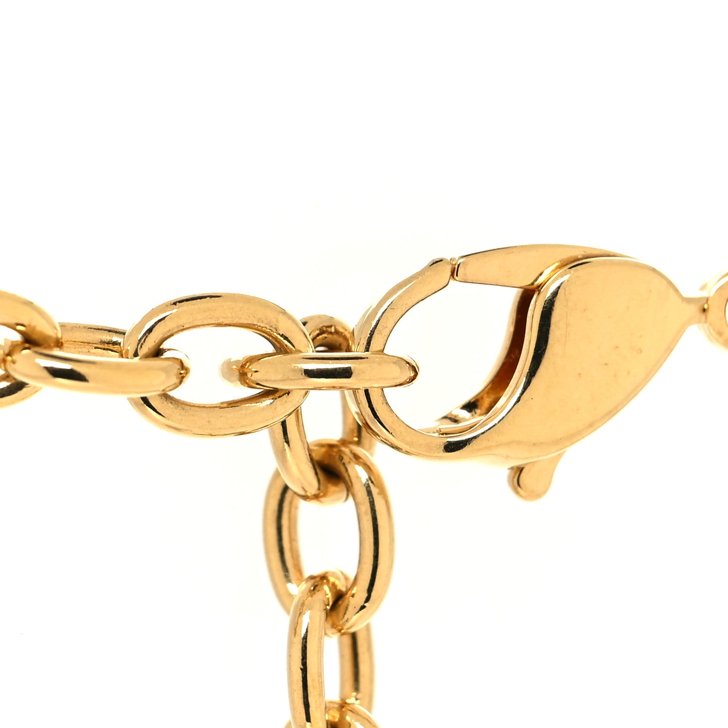 Christian Dior Metal Danseuse Etoile Chain Choker Necklace Gold 4 of 5