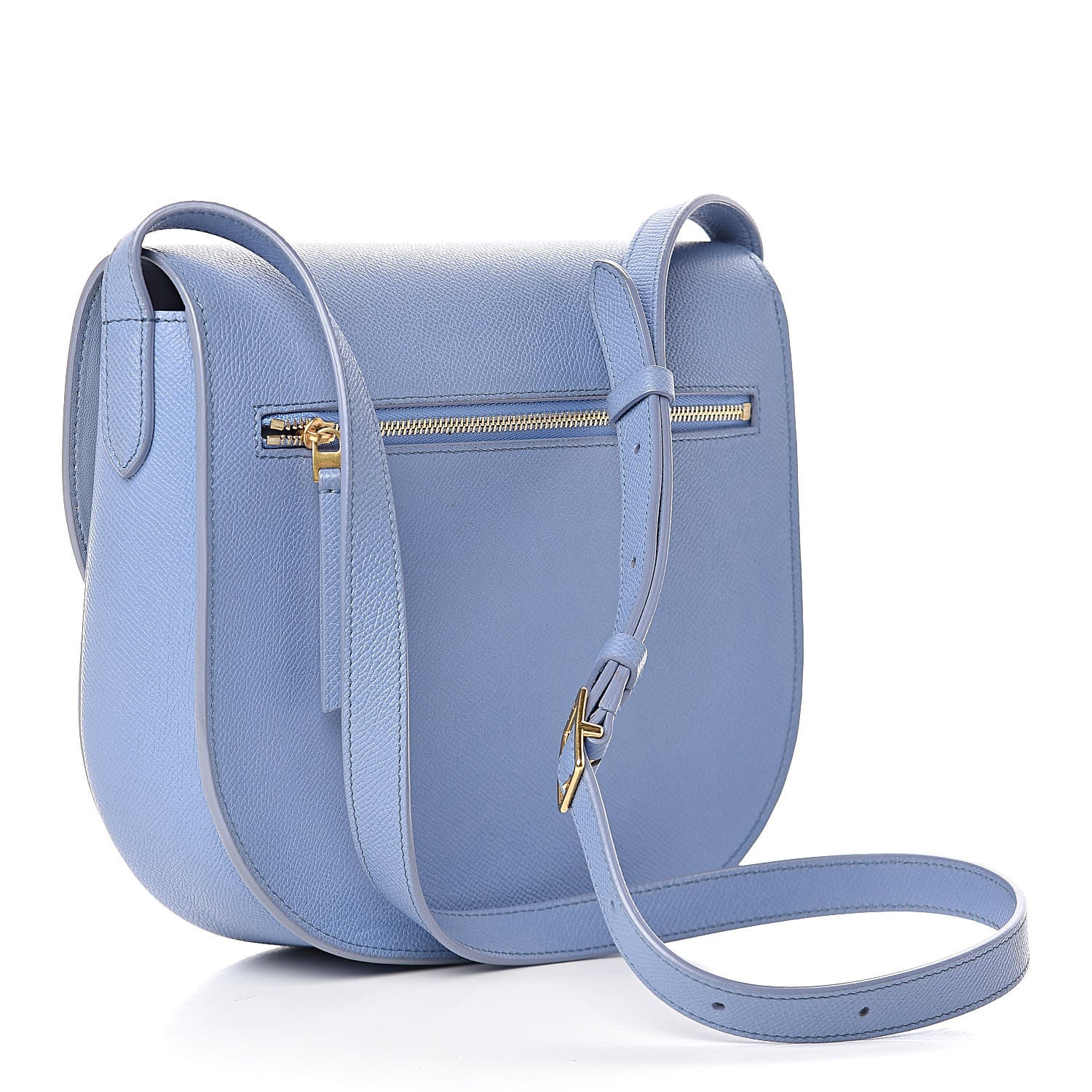 Celine Grained Calfskin Compact Trotteur Porcelain 3 of 11