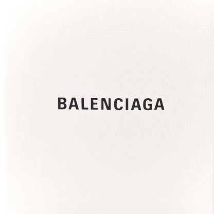 Balenciaga Squared Calfskin Logo Shopping Envelope Clutch White 8 of 8