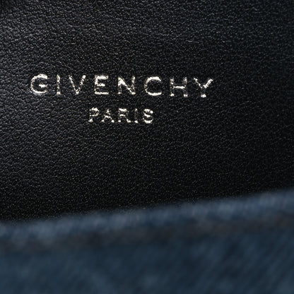 Givenchy Washed Denim Shark Lock Pant Boots 40 Blue 10 of 10