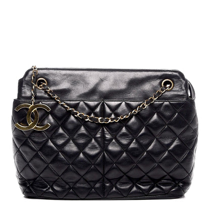 Chanel Lambskin Quilted Shoulder Bag Black 1 of 9