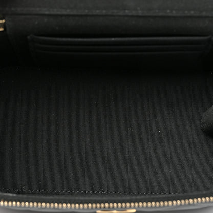Chanel Lambskin Quilted Small Top Handle Vanity Case With Chain Black 5 of 8