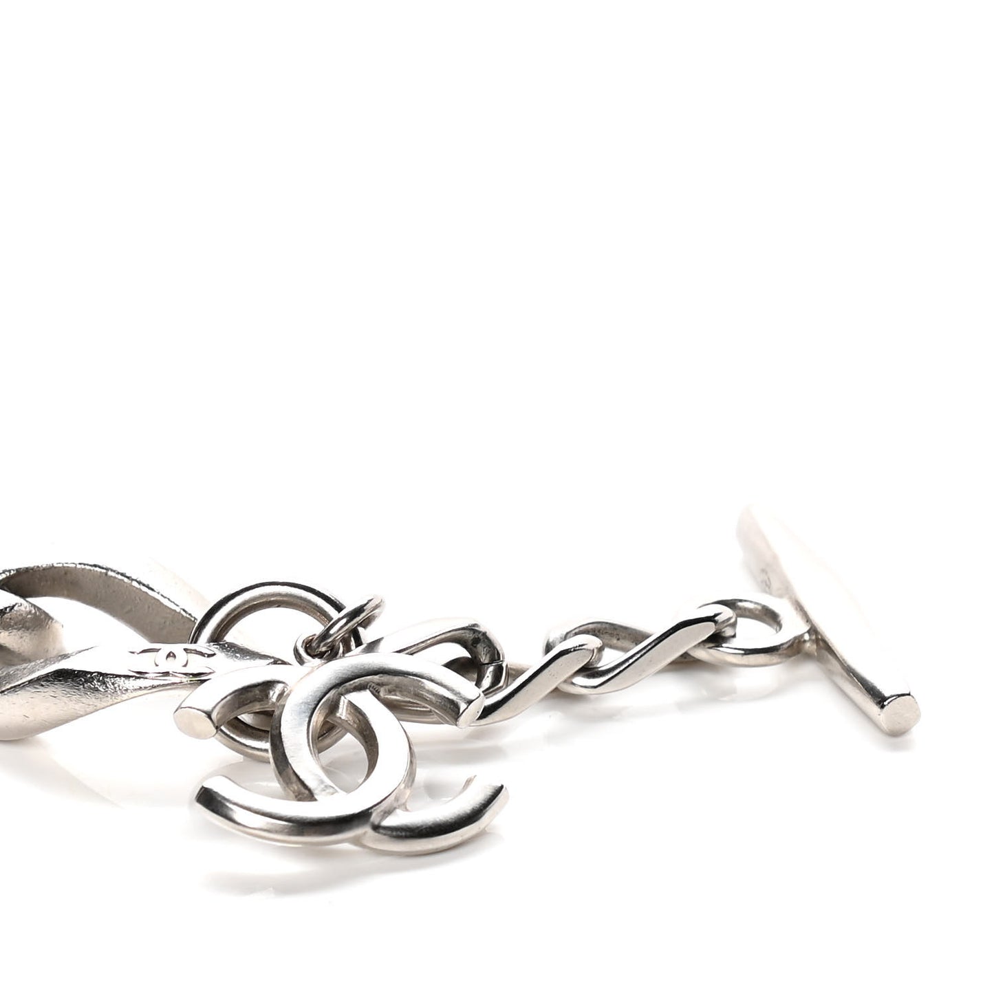 Chain Link CC Bracelet Silver