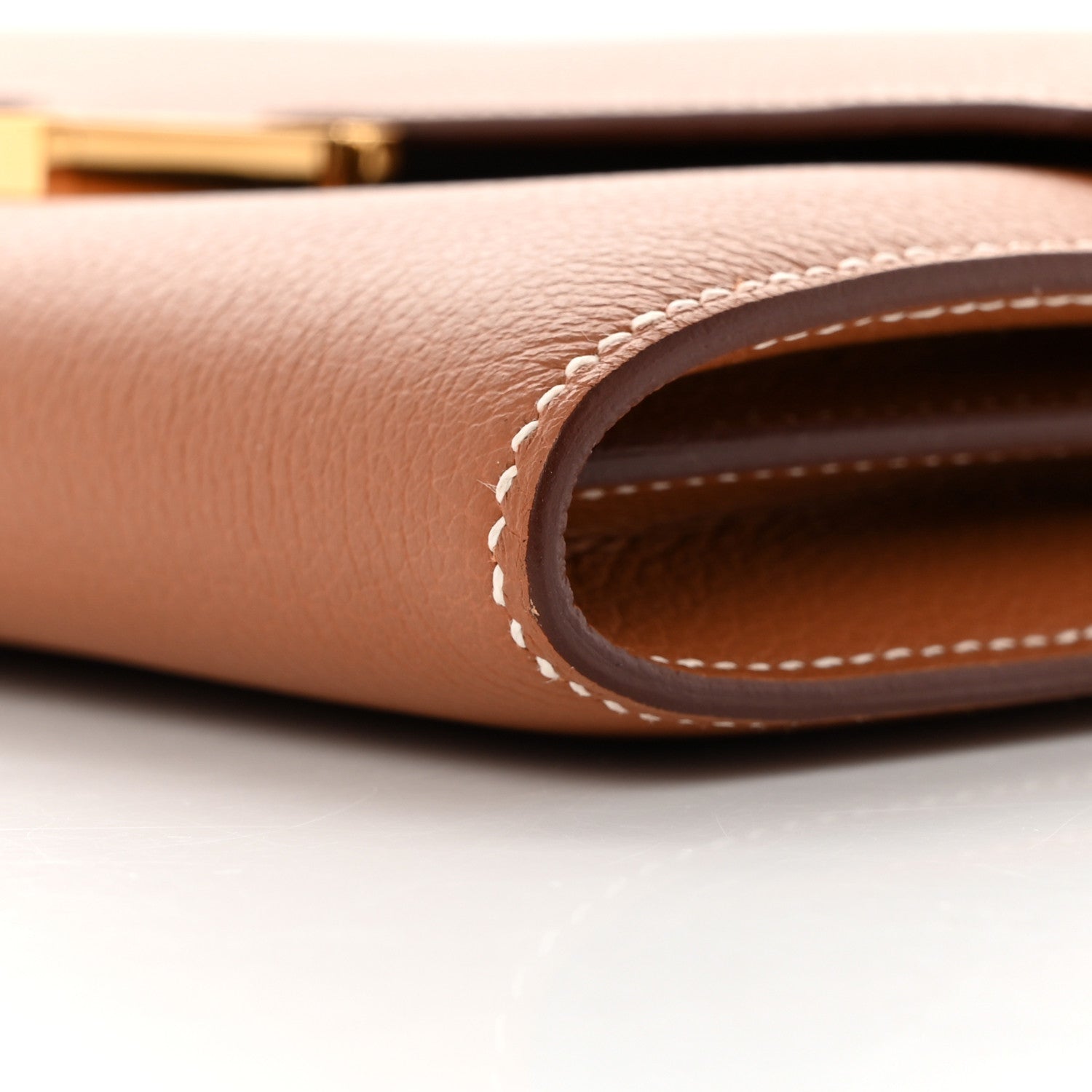 Hermes Evercolor Constance Wallet To Go Gold 9 of 10