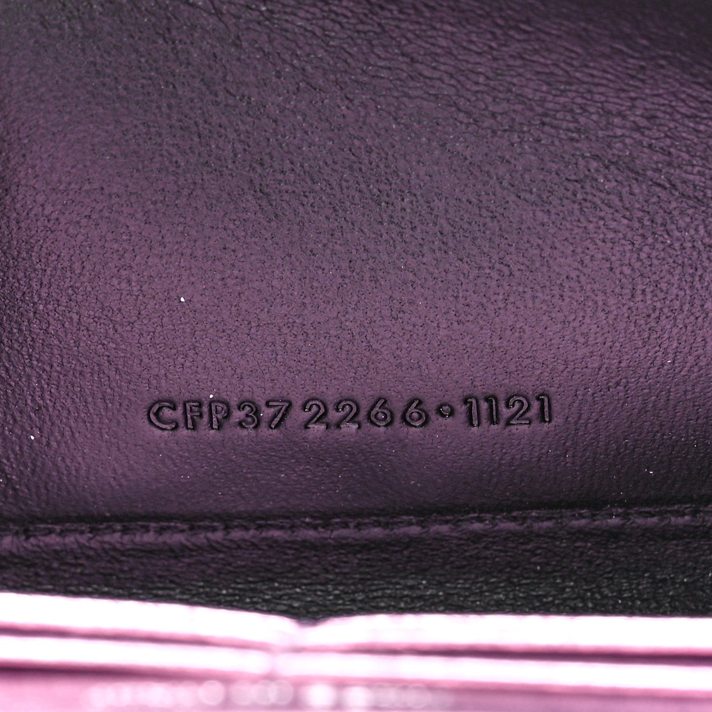 Metallic Calfskin Classic Monogram Cassandre Wallet New Azalea