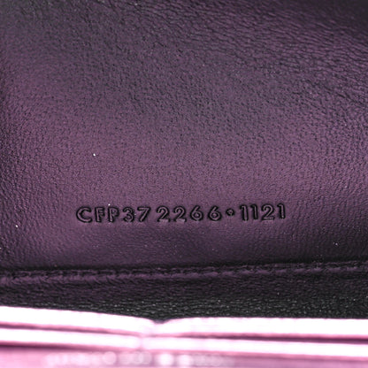 Saint Laurent Metallic Calfskin Classic Monogram Cassandre Wallet New Azalea 7 of 11