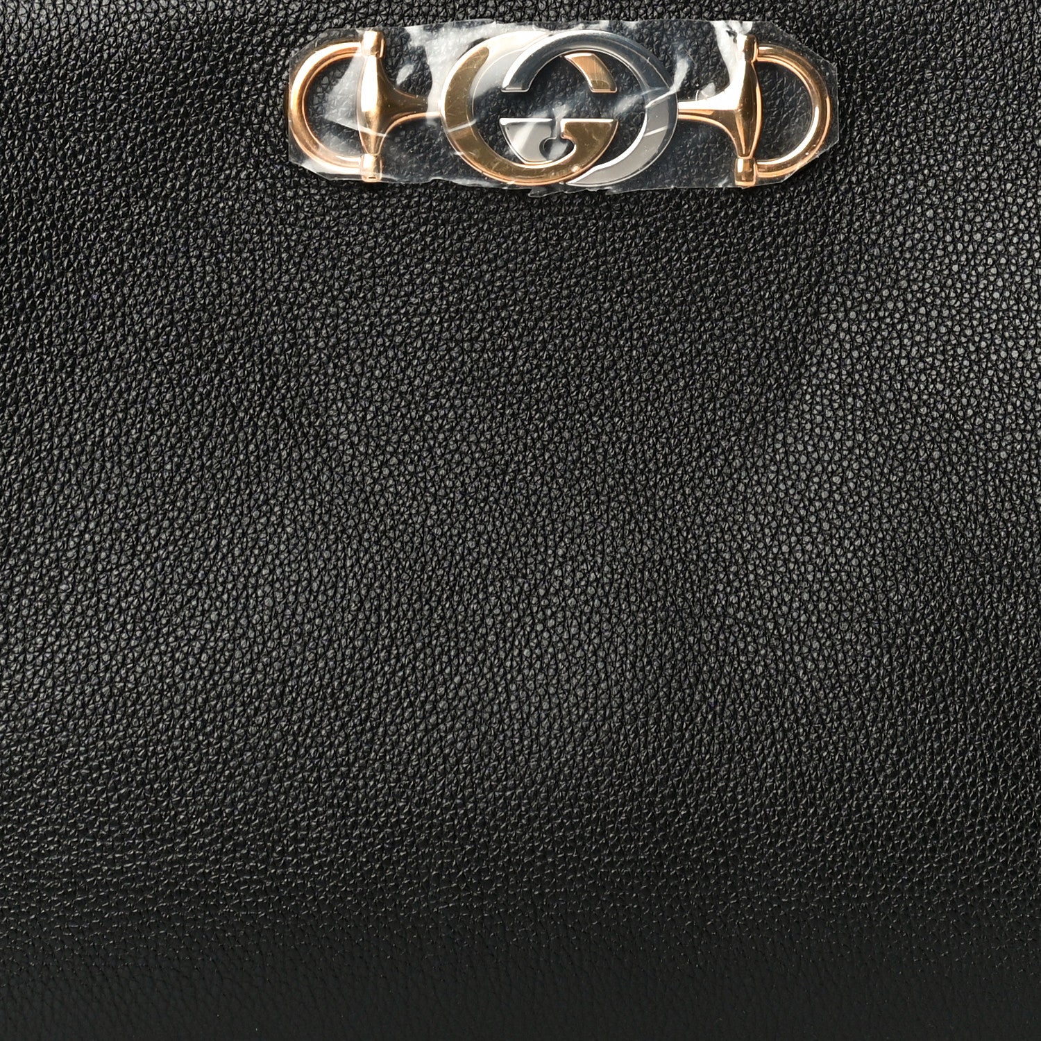 Gucci Grainy Calfskin Medium Zumi Top Handle Bag Black 12 of 12