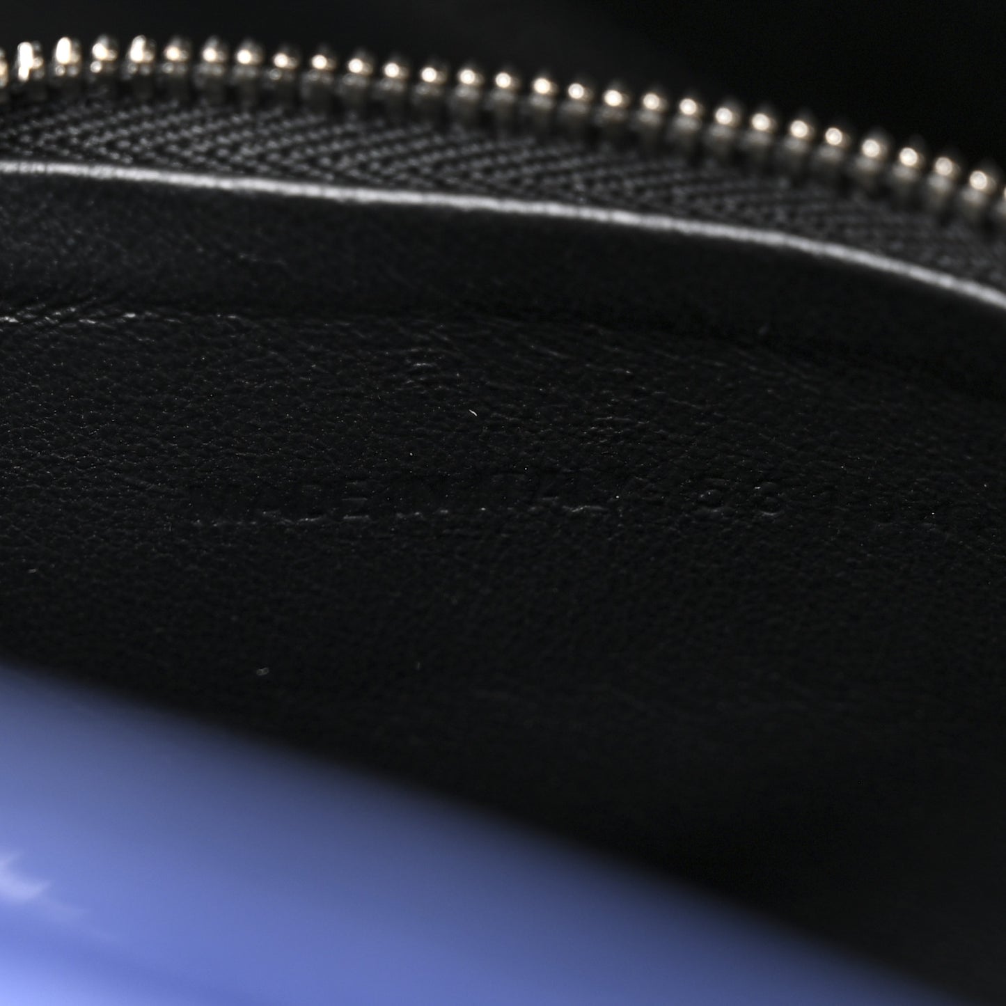 Shiny Day Calfskin Logo XS Triangle Duffle Bleu Roi White