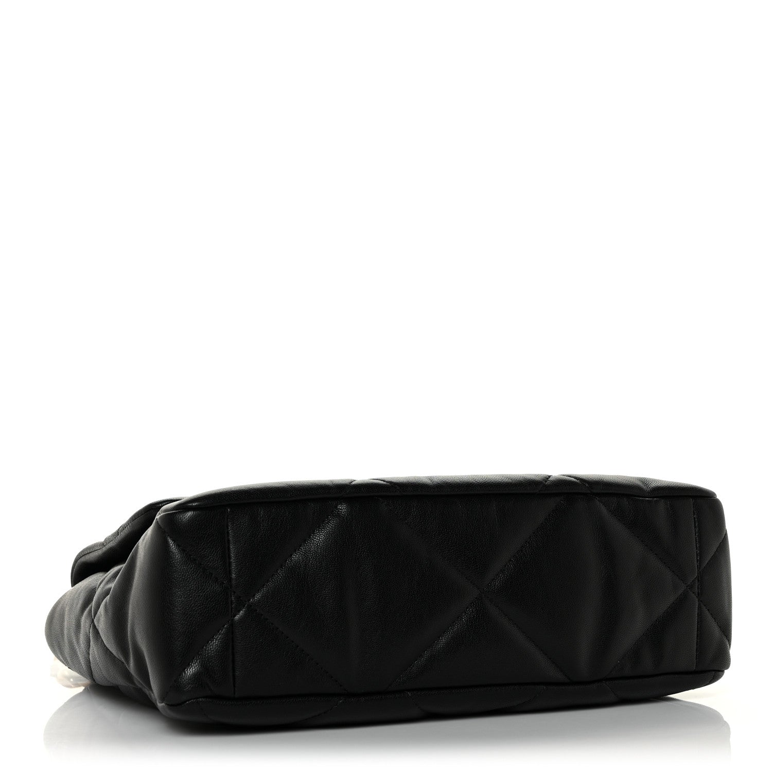 Chanel Goatskin Quilted Large Chanel 19 Flap Black 4 of 13