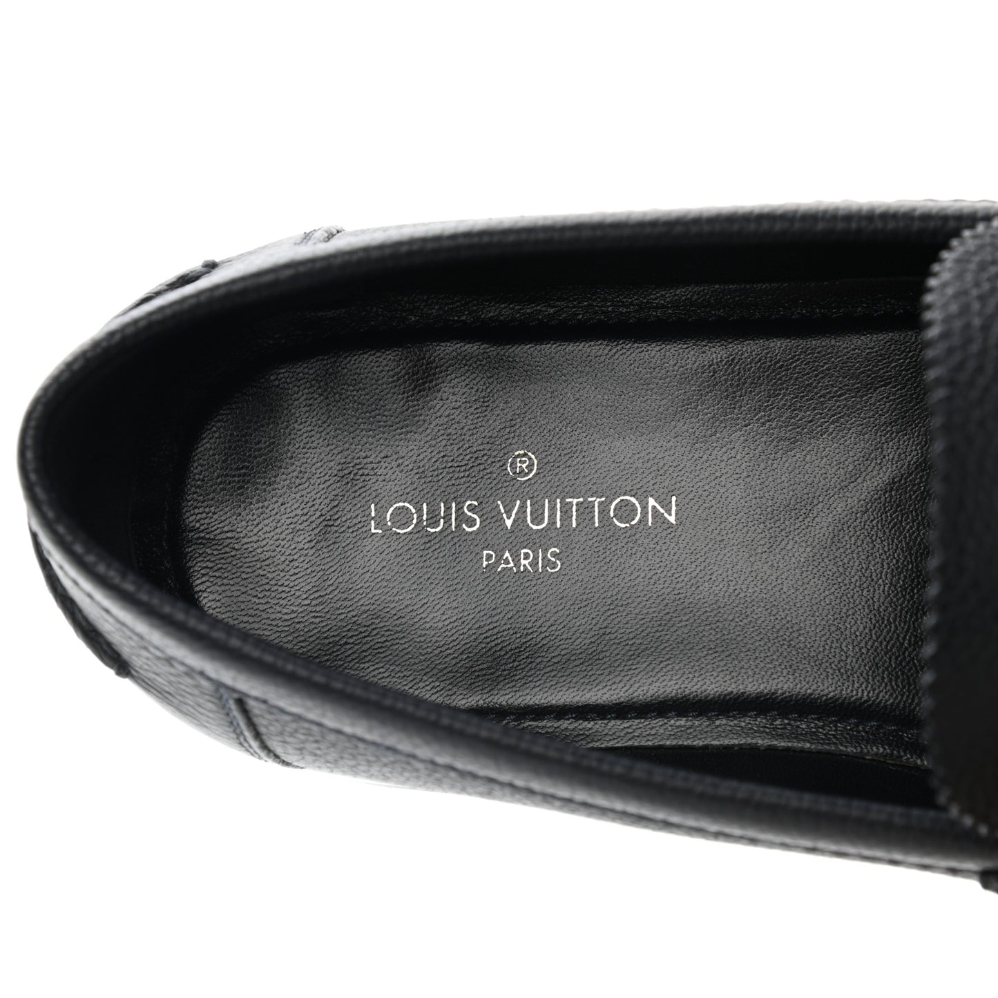 Calfskin Mens Major Loafers 7 Navy Blue