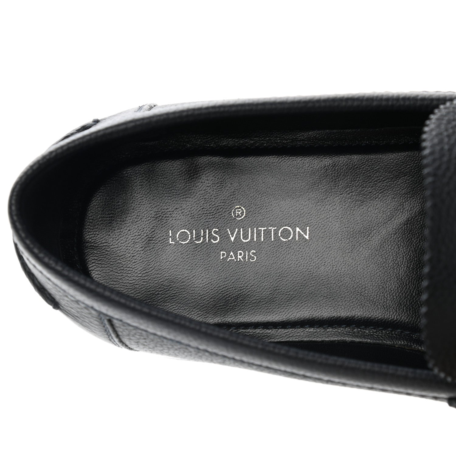 Louis Vuitton Calfskin Mens Major Loafers 7 Navy Blue 8 of 9
