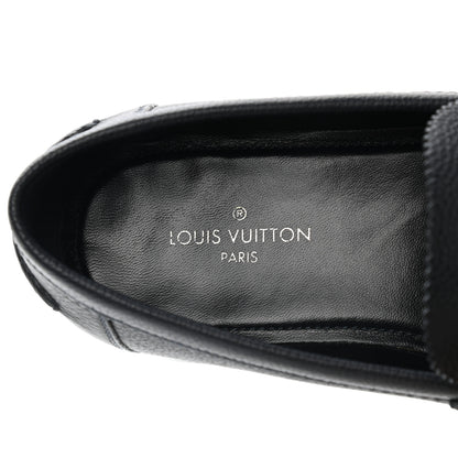 Louis Vuitton Calfskin Mens Major Loafers 7 Navy Blue 8 of 9