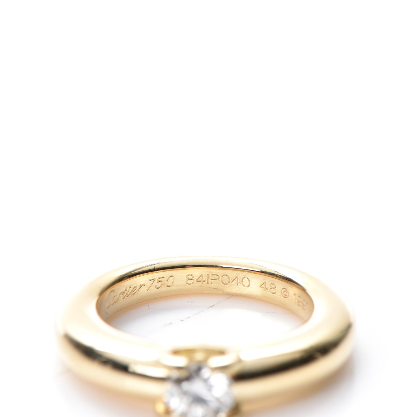 18K Yellow Gold Diamond Engagement Ring 48 4.5