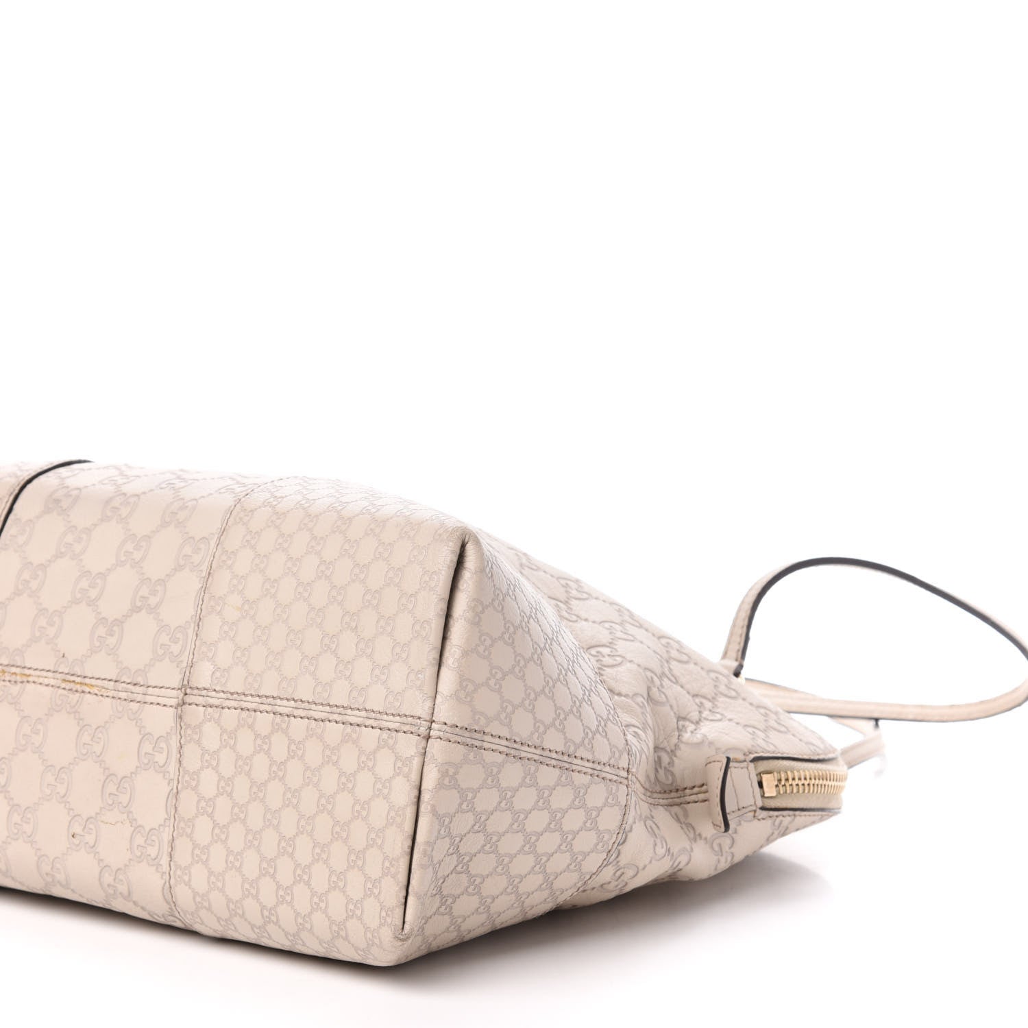 Gucci Guccissima Medium Bree Shoulder Bag Off White 10 of 13