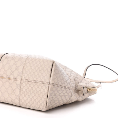 Gucci Guccissima Medium Bree Shoulder Bag Off White 10 of 13