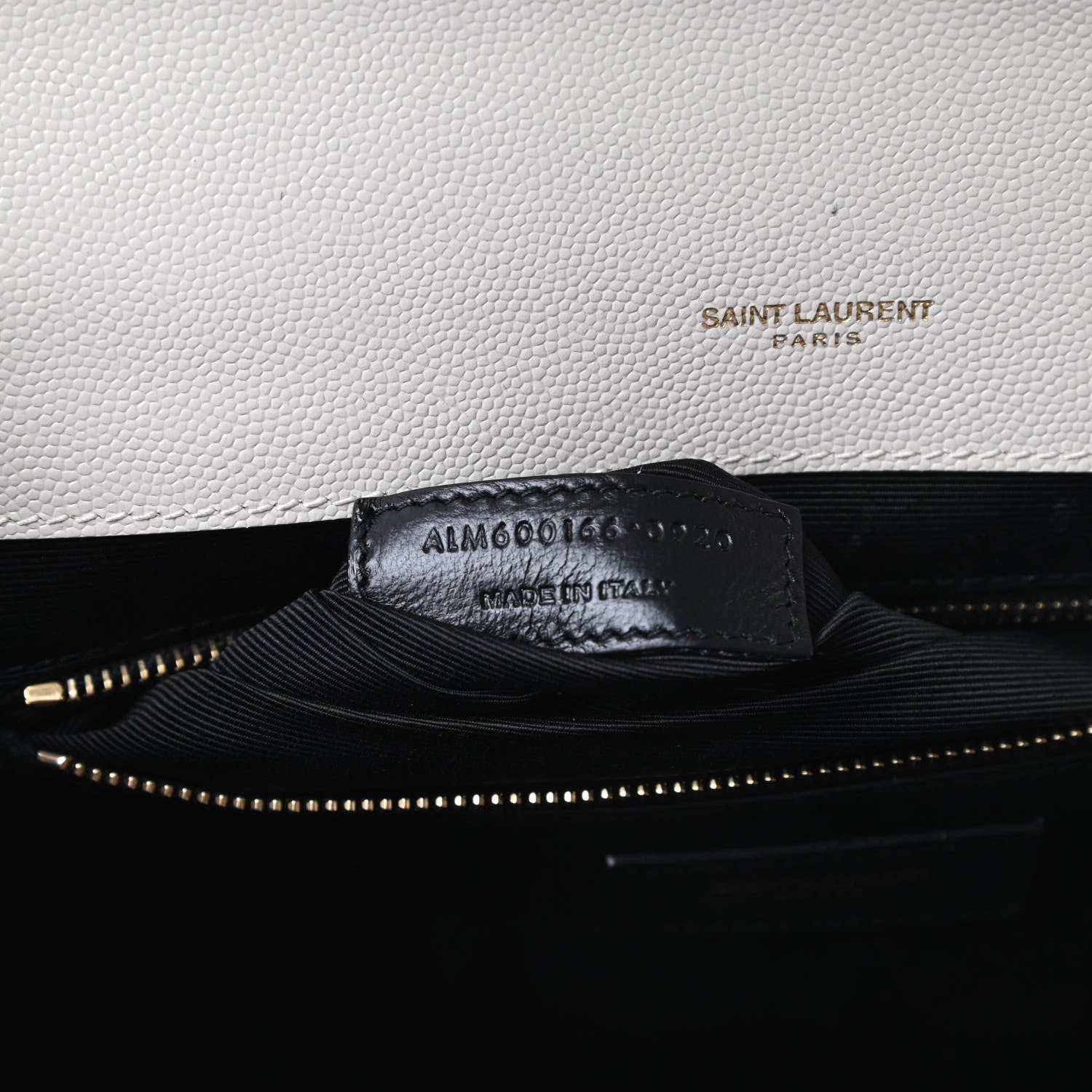 Saint Laurent Grain De Poudre Textured Mixed Matelasse Large Triquilt Monogram Satchel Porcellana 8 of 13