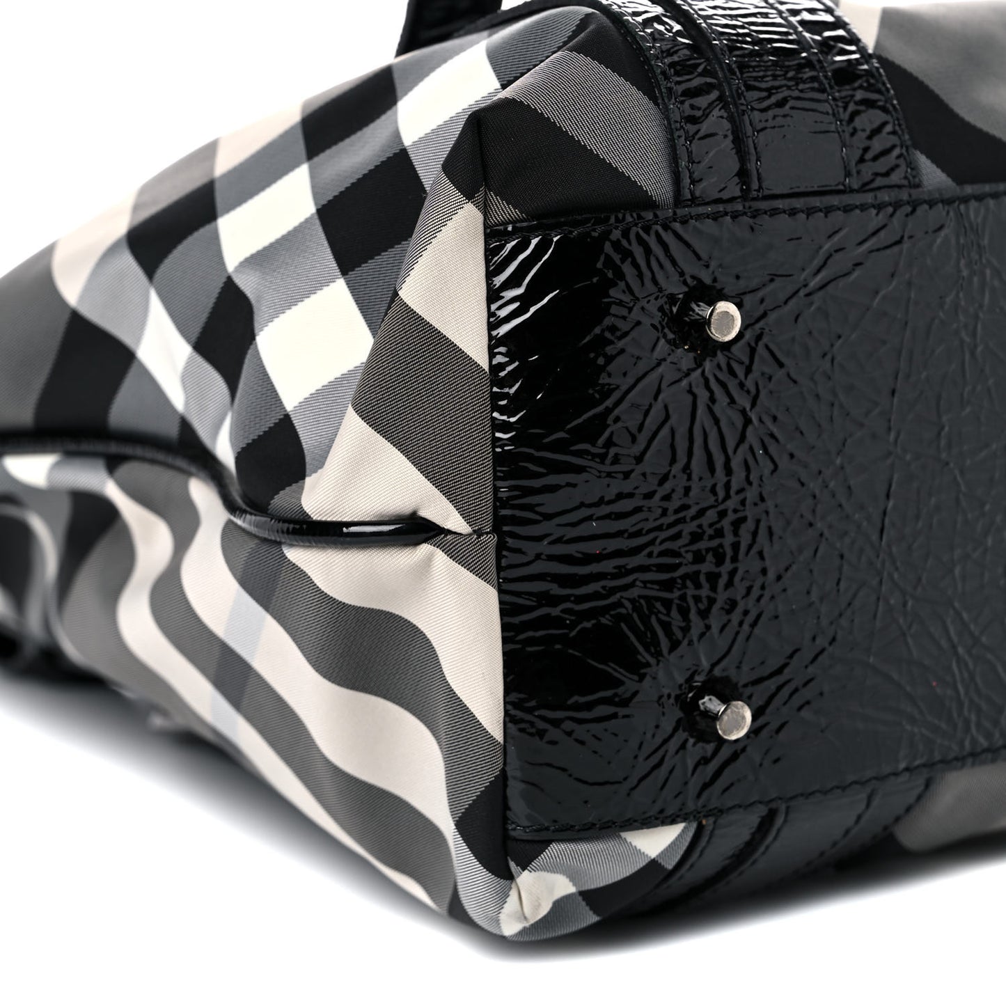 Nylon Beat Check Victoria Tote Black