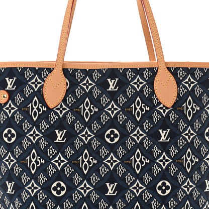 Louis Vuitton Jacquard Since 1854 Neverfull MM Blue 8 of 12