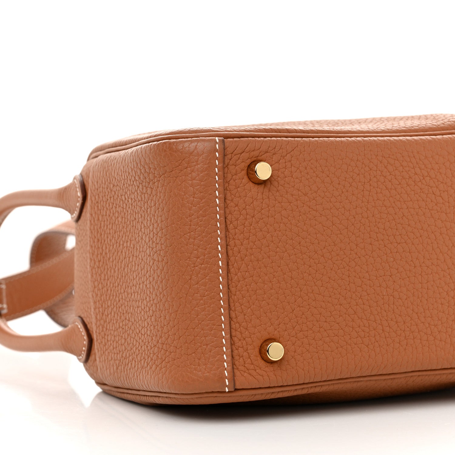 Hermes Taurillon Clemence Mini Lindy 20 Gold 9 of 11