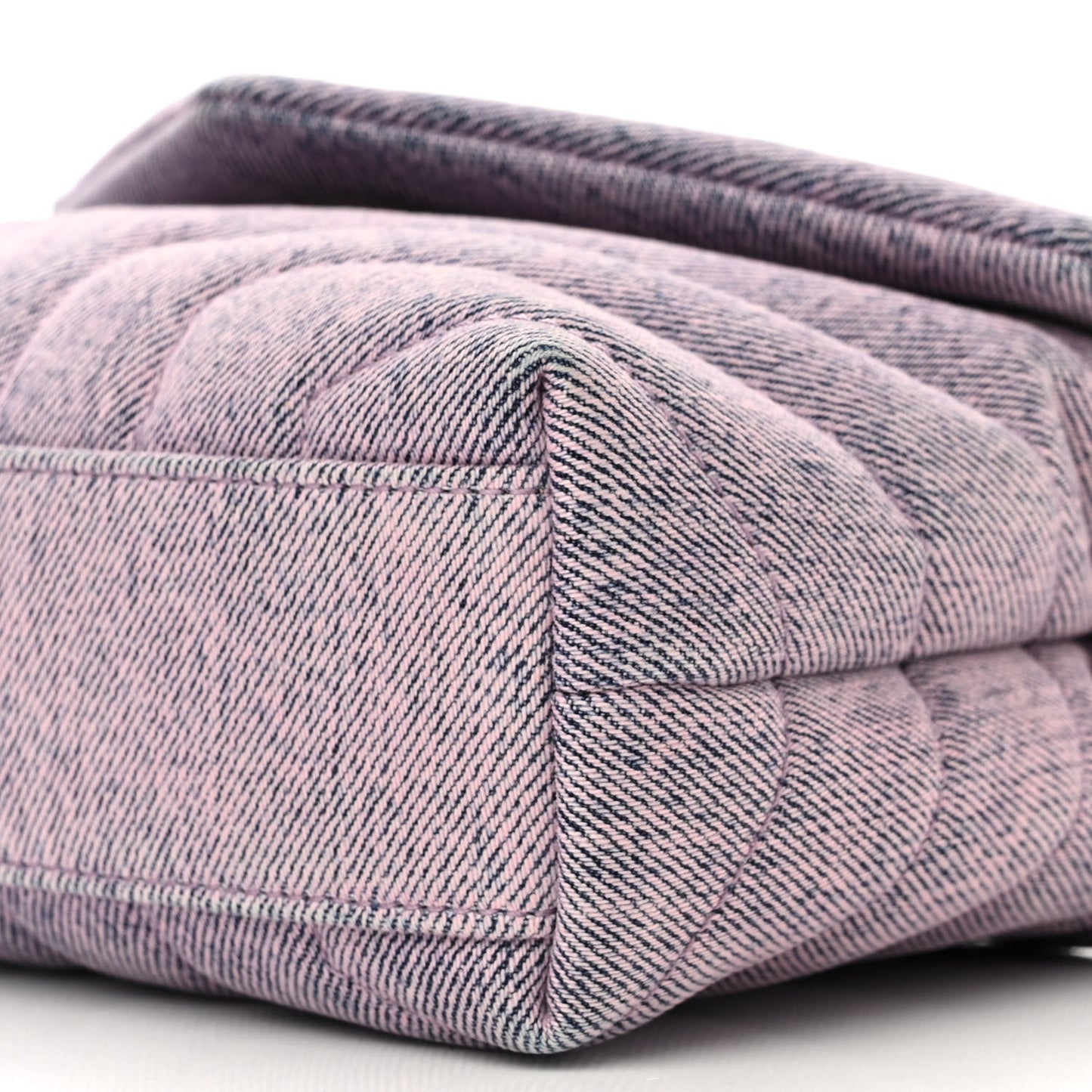 Denim Y Quilted Monogram Toy Loulou Crossbody Bag Bleached Lilac