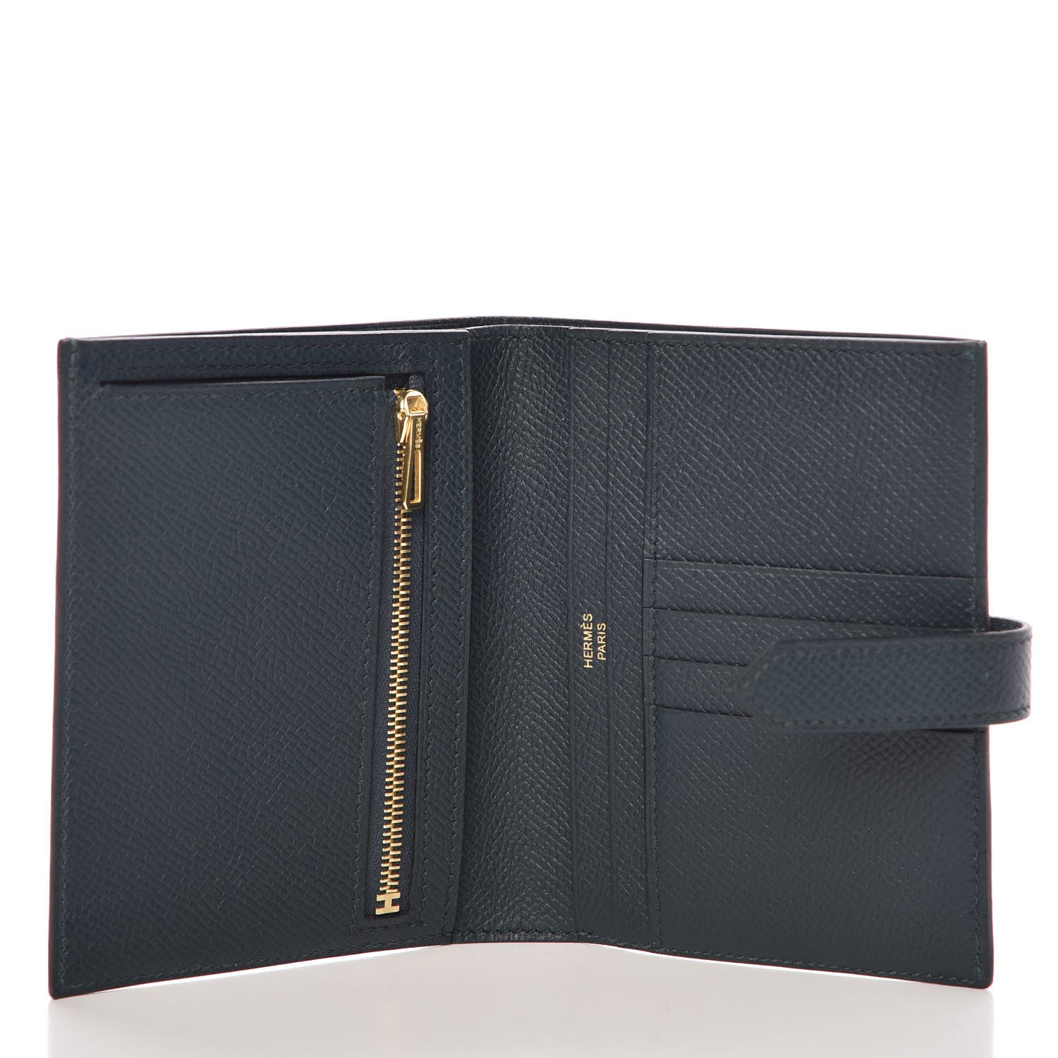 Hermes Epsom Bearn Compact Wallet Vert Cypress 5 of 8