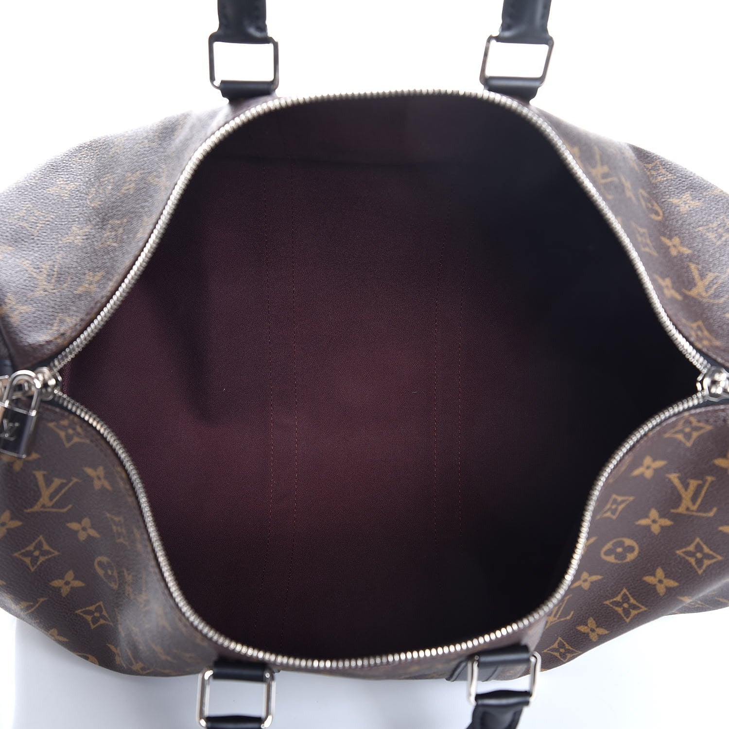 Louis Vuitton Monogram Macassar Keepall Bandouliere 45 6 of 8