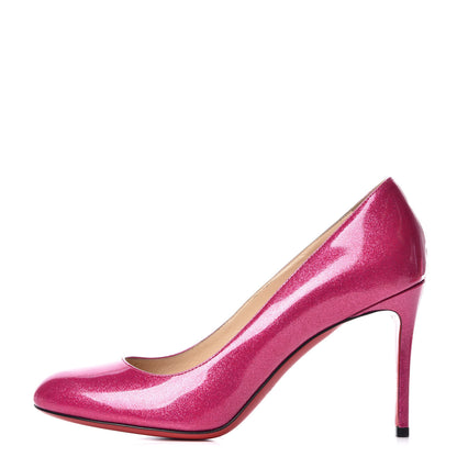 Christian Louboutin Patent Glitter 100 Pumps 37.5 Pink 1 of 7