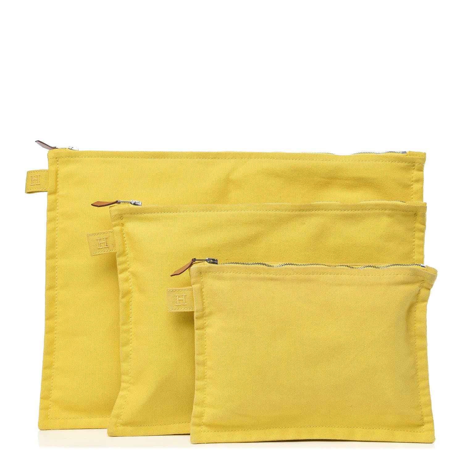 Hermes Cotton Canvas Bora Bora Pouch Set 1 of 13