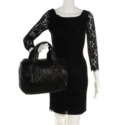 Alexander Wang Pebbled Lambskin Rocco Black Matte Black Hardware 2 of 7