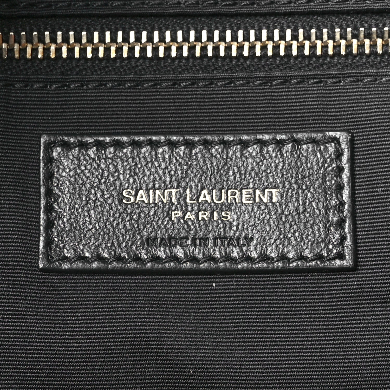 Saint Laurent Lambskin Quilted Pochon Drawstring Tote Bag Black 6 of 10