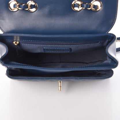 Chanel Lambskin Quilted Medium Lovely Day Flap Blue 4 of 9