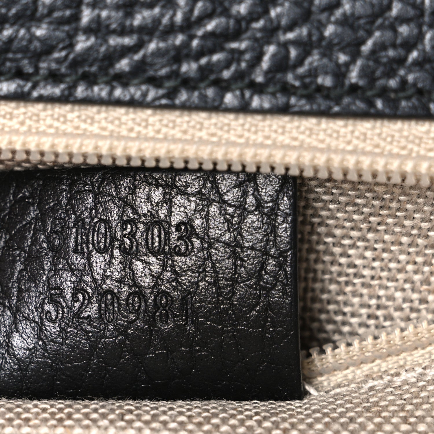 Gucci Dollar Calfskin Interlocking G Shoulder Bag Black 7 of 11