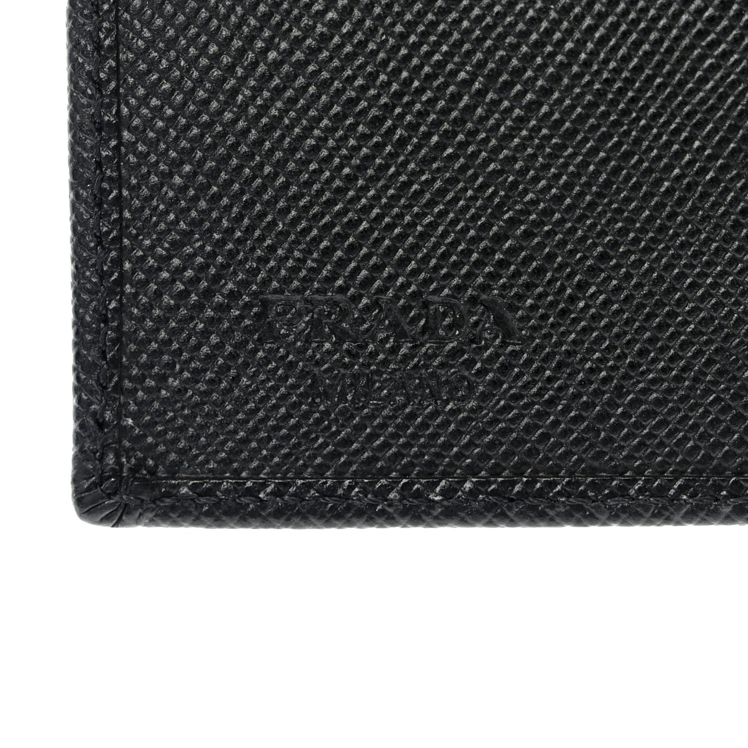 Prada Saffiano Checkbook Cover Black 6 of 9