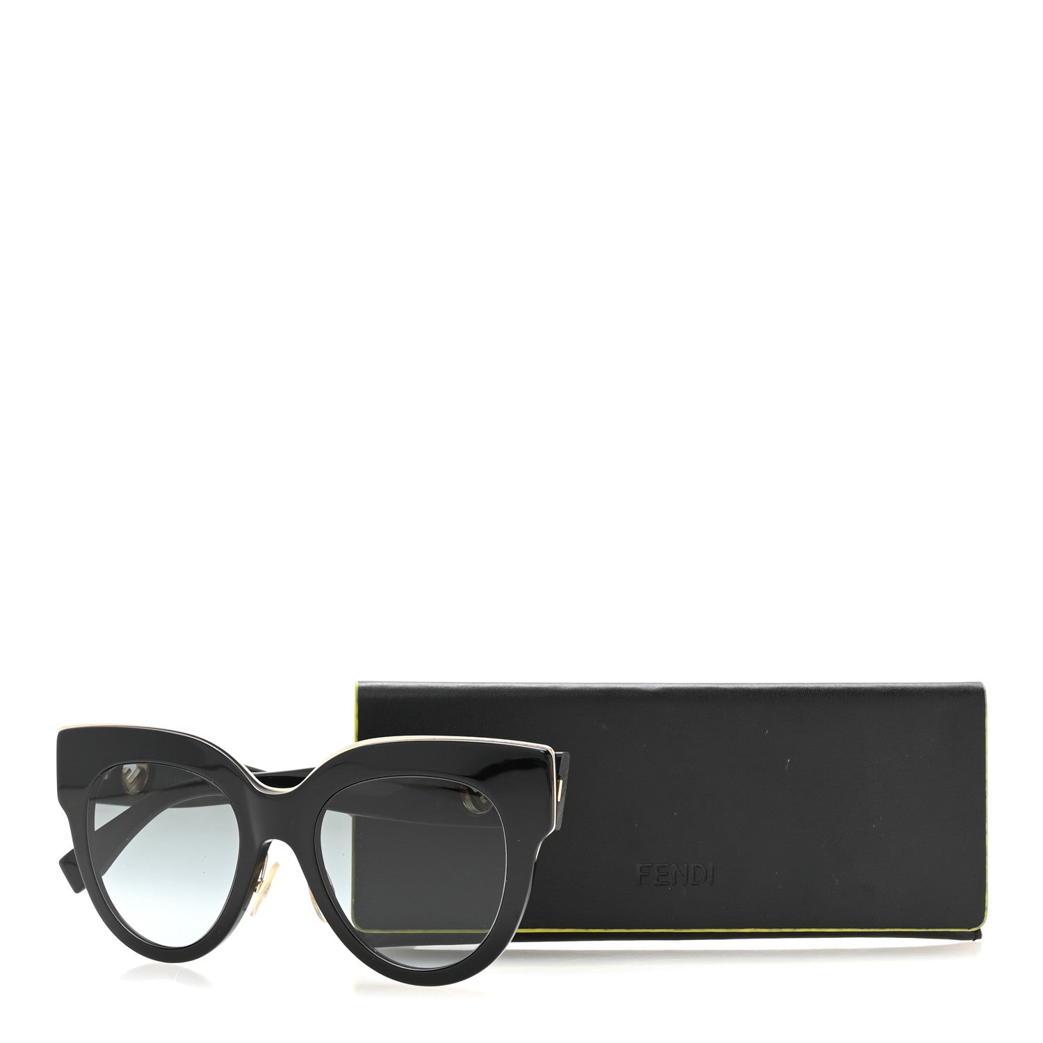 Fendi Acetate F is Fendi Cat Eye Sunglasses FF 0360/G/S Black 7 of 7