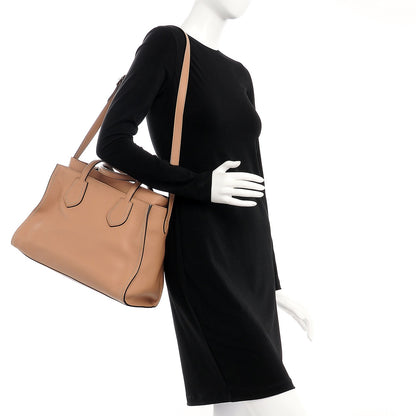 Gucci Cellarius Calfskin Ramble Studded Layered Tote Camelia 2 of 9