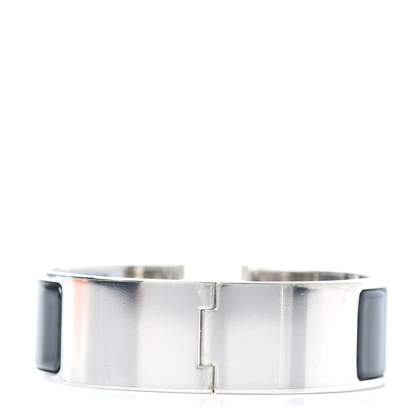 Enamel Wide Clic Clac H Bracelet GM Black