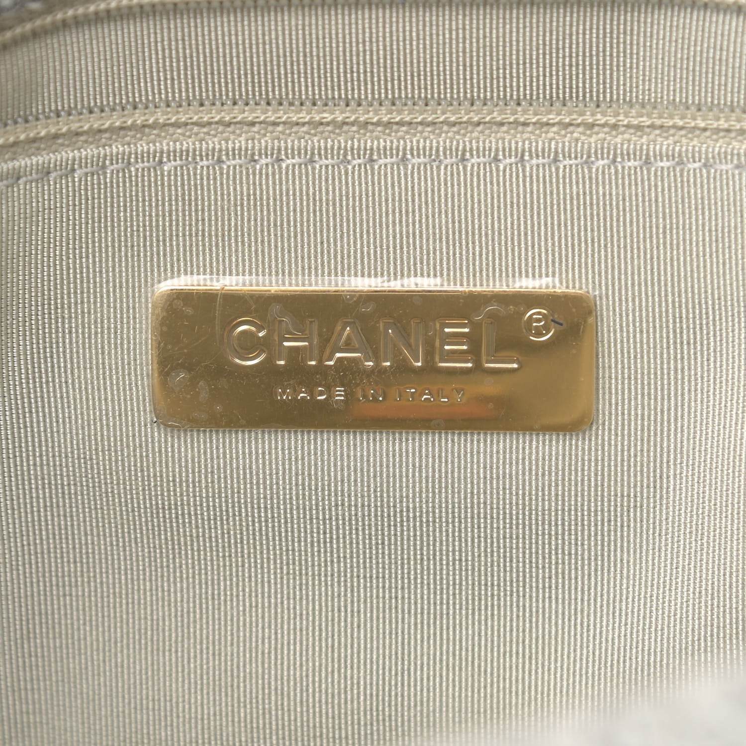 Chanel Tweed Quilted Medium Chanel 19 Flap Grey Ecru 6 of 9